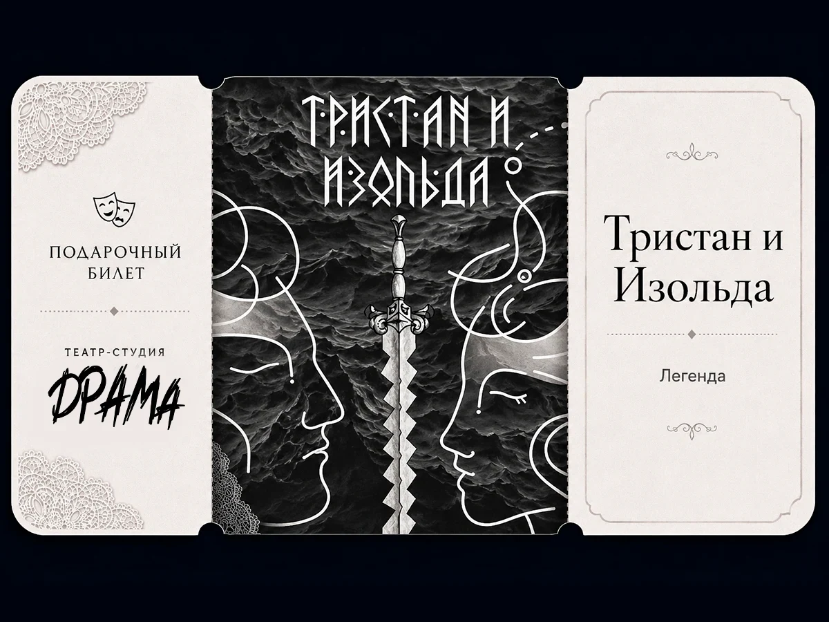 Билет в театр "Тристан и Изольда"