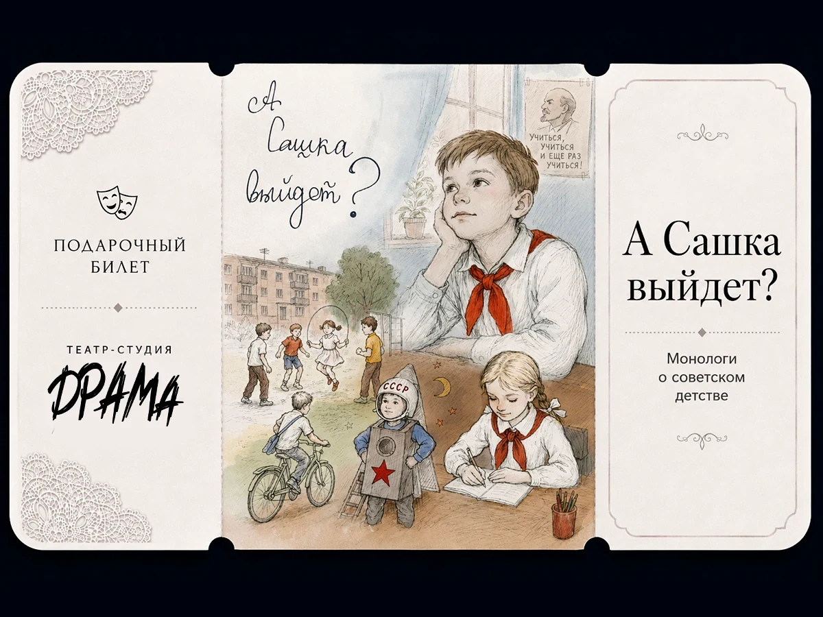 Билет в театр "А Сашка выйдет?"