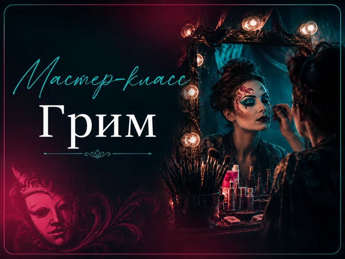 Мастер класс - работа с театральным гримом