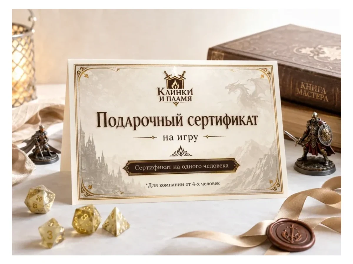 Сертификат на игру в Клинки и пламя